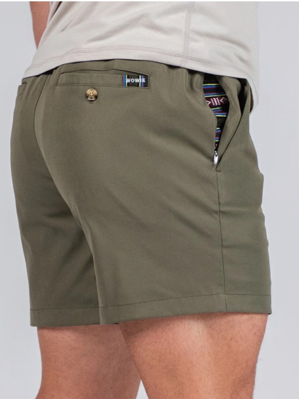 Wowie Daily Short (Casual Stretch) - Olive | M 7”